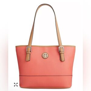 Giani Bernini Saffiano Orange Tote Bag